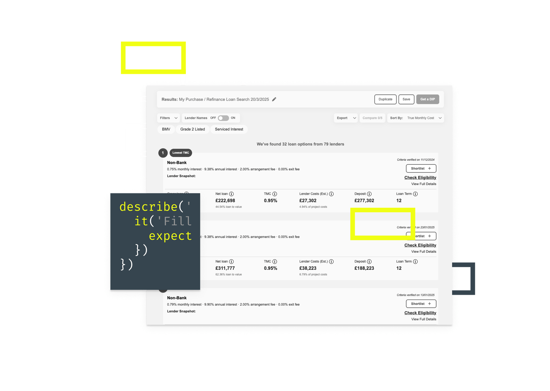 Test automation for a property financing marketplace by zaven