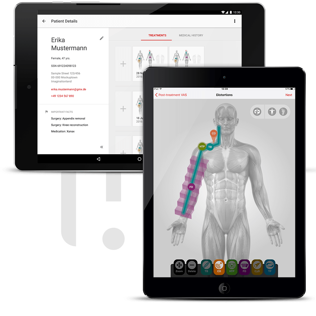 Tablet mobile app for physiotherapists working with FDM by zaven