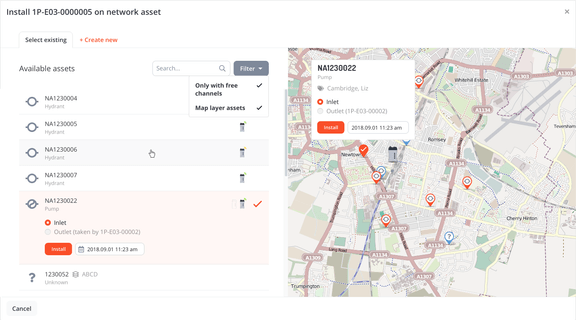 Network Asset configuration
