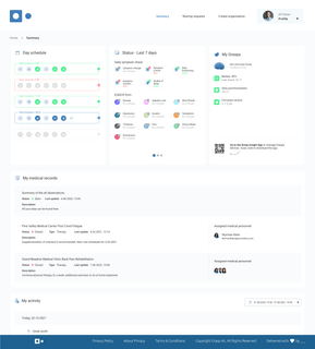 Grasp Insight Web App, Dashboard